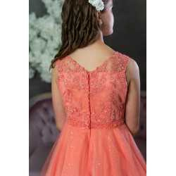 Salmon Confirmation Dress Style Ko25320