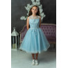 Dk Powder Blue Confirmation Dress Style Ko25306