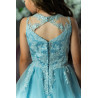 Dk Powder Blue Confirmation Dress Style Ko25306