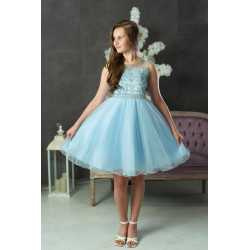 Powder Blue Confirmation Dress Style LOLA