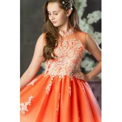 CORAL CONFIRMATION DRESS STYLE SHEILA MARY LC