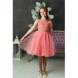 Coral Confirmation Dress Style LOLA