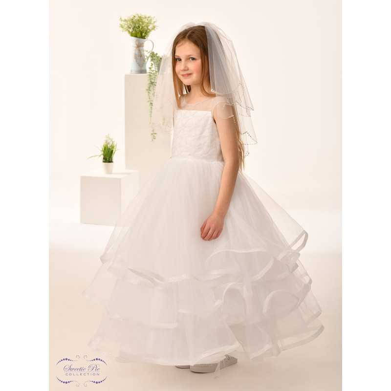 Sweetie Pie First Holy Communion White Dress Style SP5017