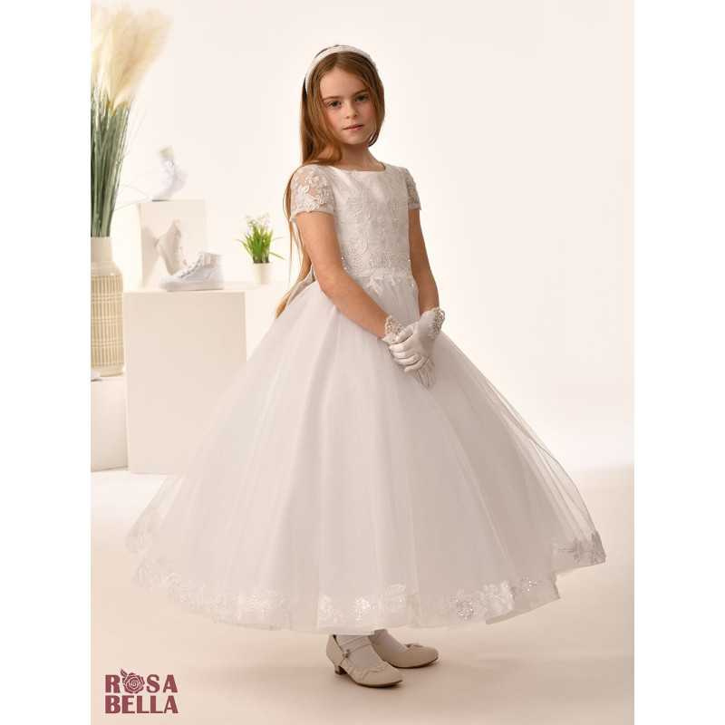 Sweetie Pie First Holy Communion White Dress Style RB668