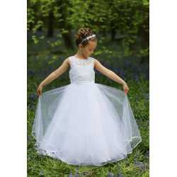 White First Holy Communion Dress Style 2212