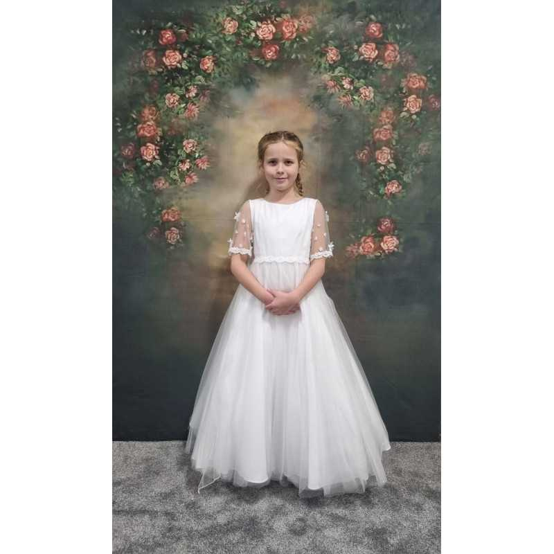 White First Holy Communion Dress Style PUYA