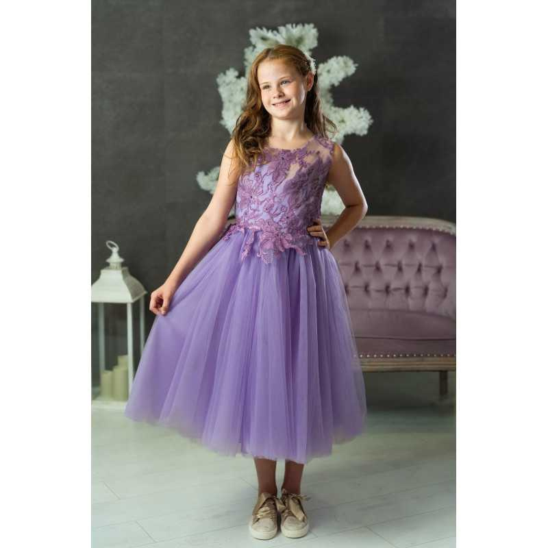 Lilac Confirmation Dress Style EF 18