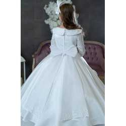 HANDMADE WHITE FIRST HOLY COMMUNION DRESS T-264