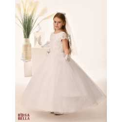 Sweetie Pie First Holy Communion White Dress Style RB658