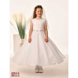 Sweetie Pie First Holy Communion White Dress Style RB652