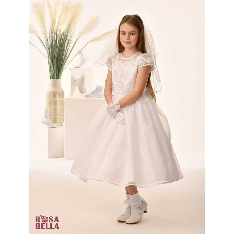 Sweetie Pie First Holy Communion White Dress Style RB659