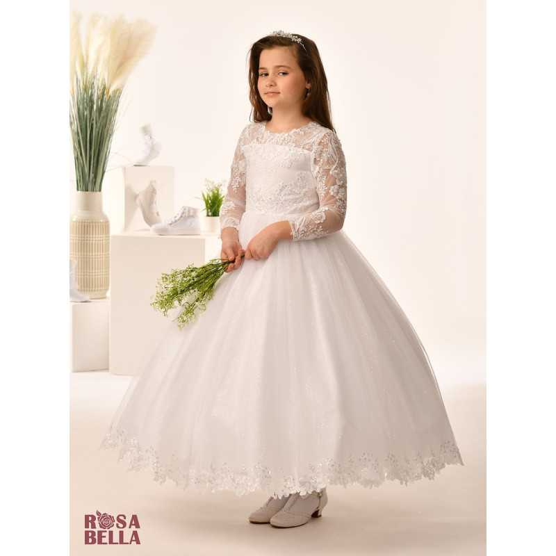 Sweetie Pie First Holy Communion White Dress Style RB661