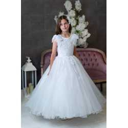 Sweetie Pie First Holy Communion White Dress Style 5016