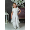 White First Holy Communion Jumpsuit Style IS24650