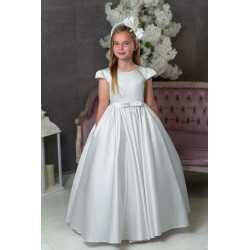 White First Holy Communion Dress Style COM032