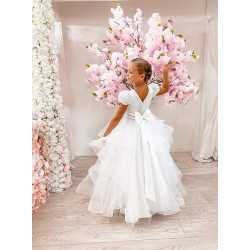 White First Holy Communion Dress Style COM034