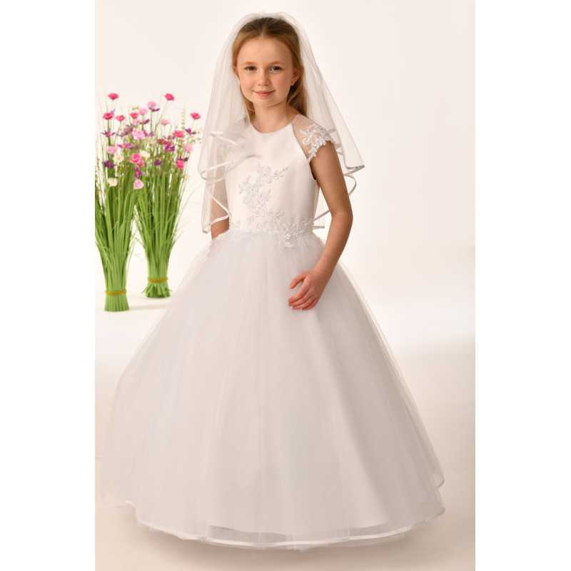 White First Holy Communion Dress Style BIANCA