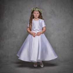 White First Holy Communion Dress Style Ko25844