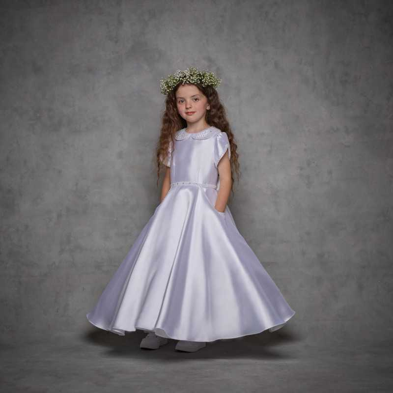 White First Holy Communion Dress Style IS25348