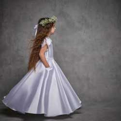 White First Holy Communion Dress Style IS25348