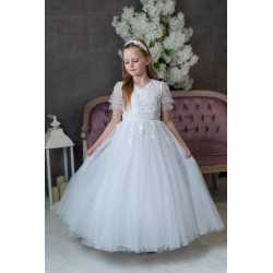 Linzi Jay White First Holy Communion Dress Style FL905