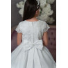 PAULA'S COMMUNION WHITE TEA-LENGTH FIRST HOLY COMMUNION DRESS STYLE PJ-53