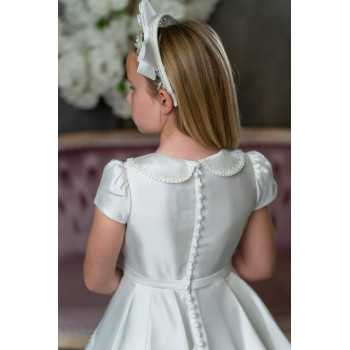  PAULA'S COMMUNION WHITE TEA-LENGTH FIRST HOLY COMMUNION DRESS