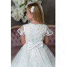 PAULA'S COMMUNION WHITE TEA-LENGTH FIRST HOLY COMMUNION DRESS