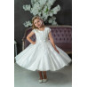 PAULA'S COMMUNION WHITE TEA-LENGTH FIRST HOLY COMMUNION DRESS