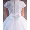 PAULA'S COMMUNION WHITE TEA-LENGTH FIRST HOLY COMMUNION DRESS