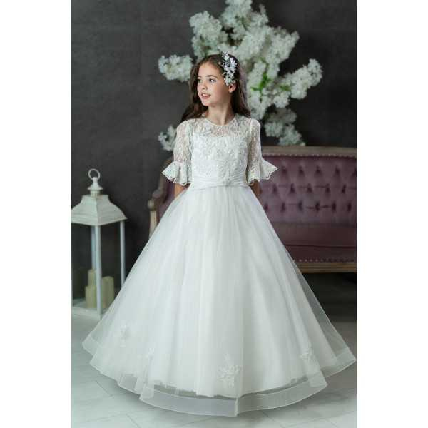 White First Holy Communion Dress