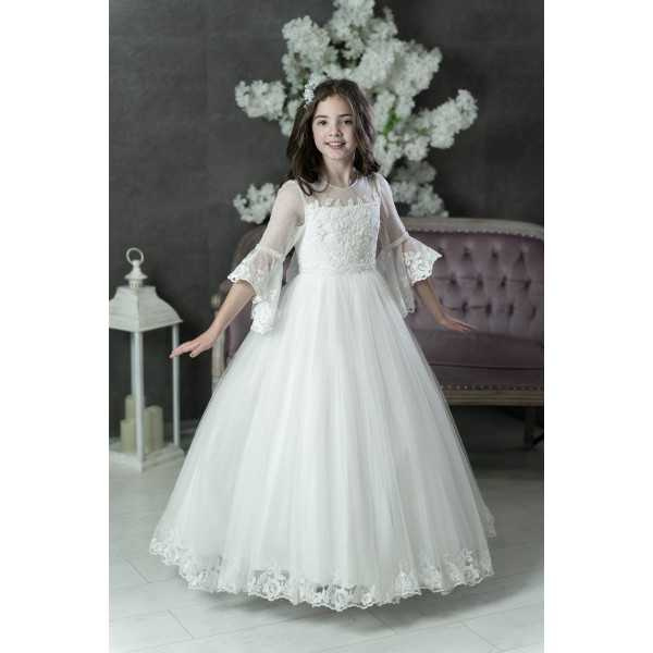 White First Holy Communion Dress