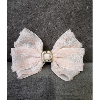 Pink Special Occasion Bow Hair Clip