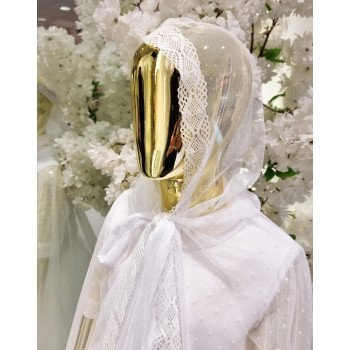 Carmy White Handmade First Holy Communion Cape