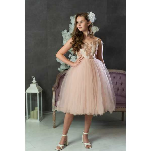 Blush Confirmation Dress