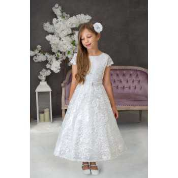 White Handmade First Holy Communion Dress