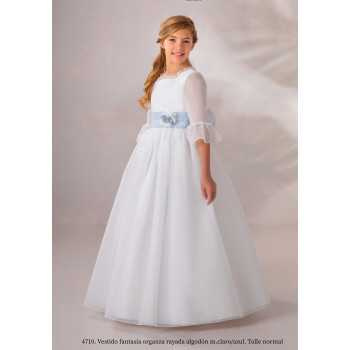 Carmy Ivory/Blue First Holy Communion Dress 