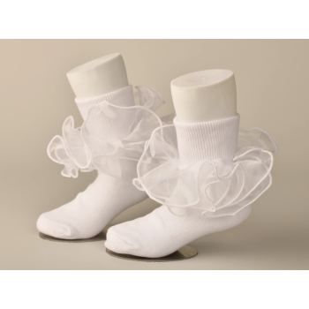 White First Holy Communion Socks