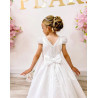 White First Holy Communion Dress Style COM027