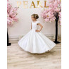 White First Holy Communion Dress Style COM027