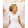 White First Holy Communion Dress Style COM027