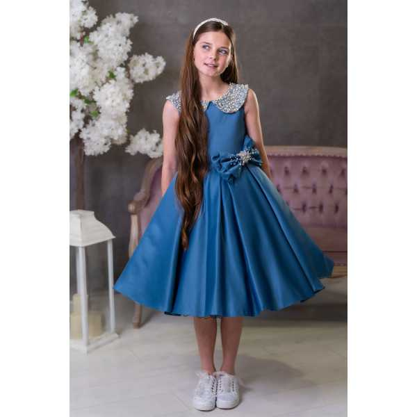 Blueberry Confirmation Dress