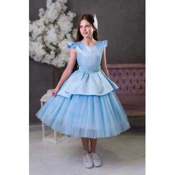 Blue Confirmation Dress