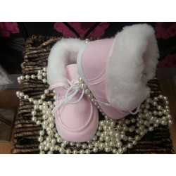 High Boots with Fur in Pink 113