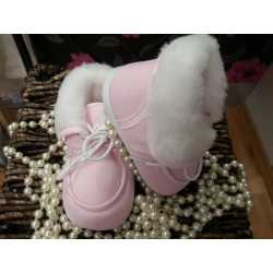 High Boots with Fur in Pink 113