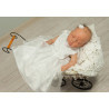 Baby Girls White Rose Christening Dress Lilly