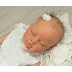 Baby Girls White Rose Christening Dress Lilly