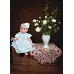 Baby Girls Christening Openwork Outfit