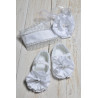 Girls Christening/Baptism Silvered Headband