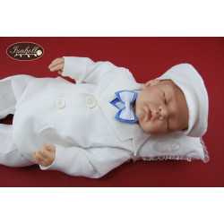 Linen Christening Suit Albert Blue